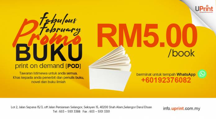 Fabulous February – Promo Cetak Buku Dengan Hanya RM5.00!!! FabulousFebruary